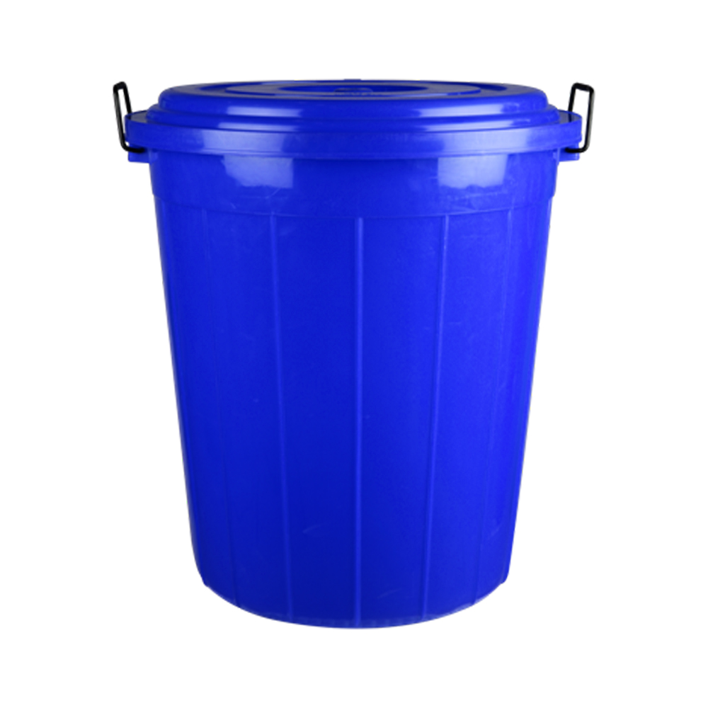 Plastic Drum With Lid (100 Ltr) (Blue)